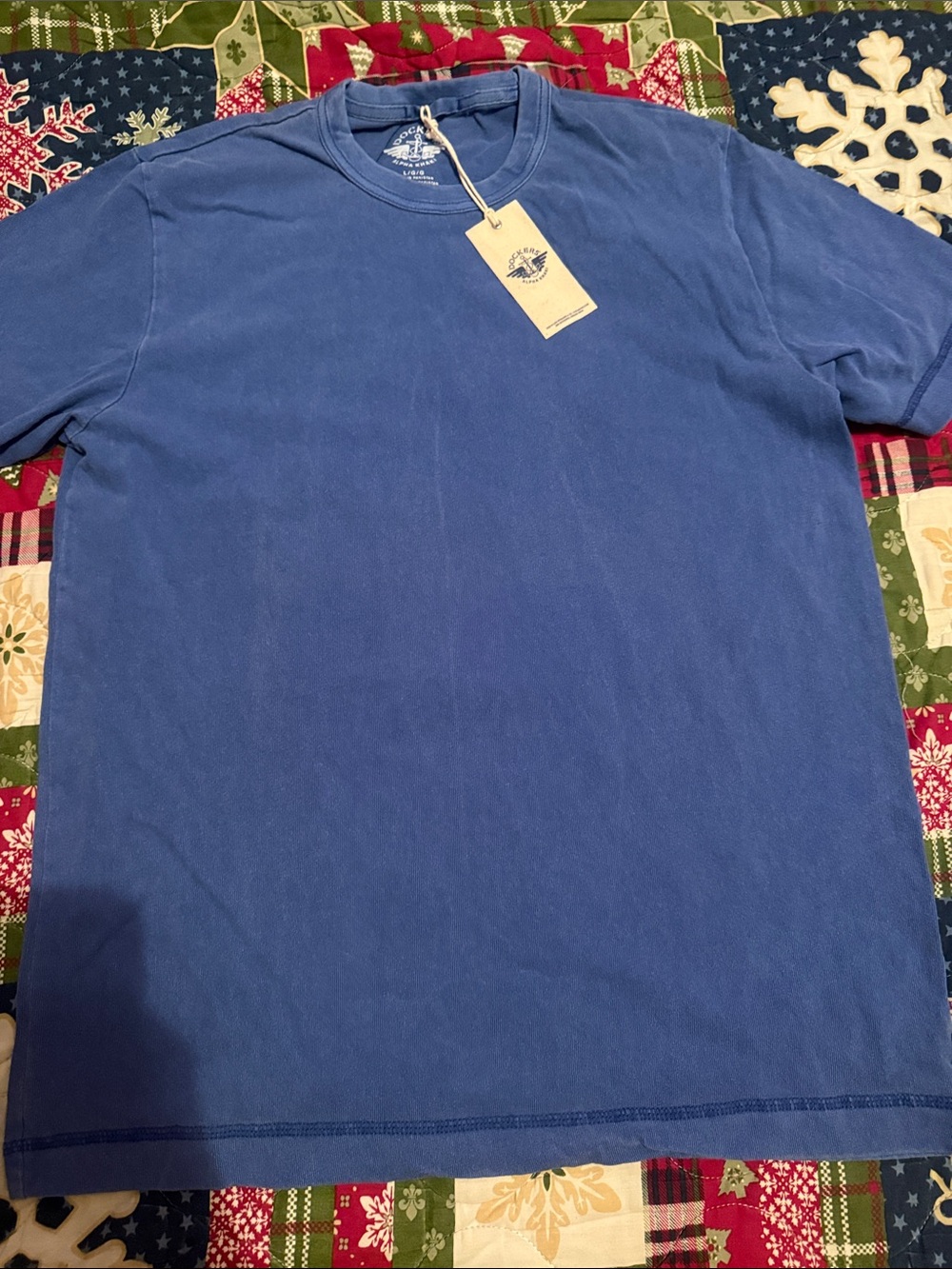 Dockers - Classic Crewneck Men’s T-Shirt in Blue